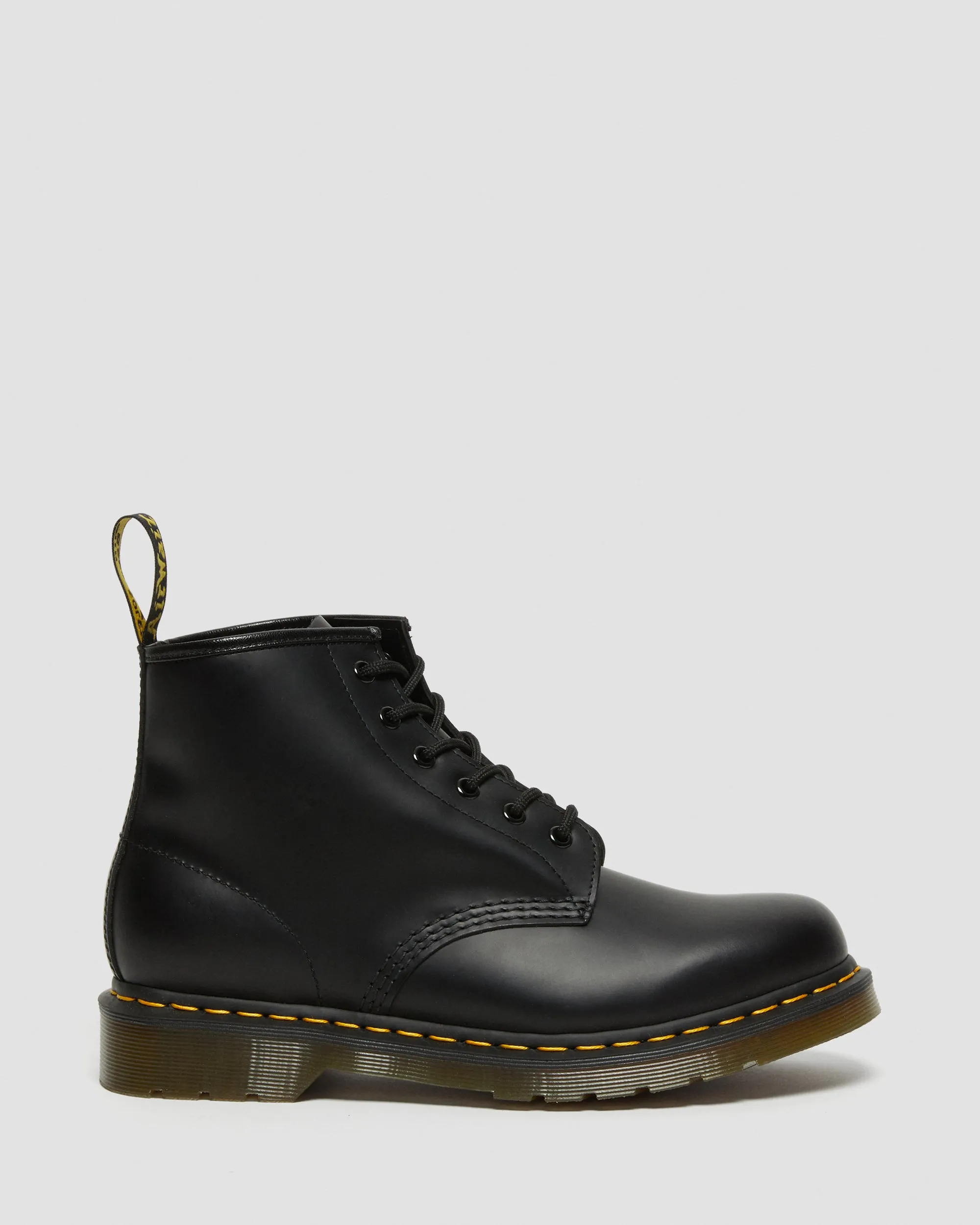 101 Yellow Stitch Smooth Leather Ankle Boots