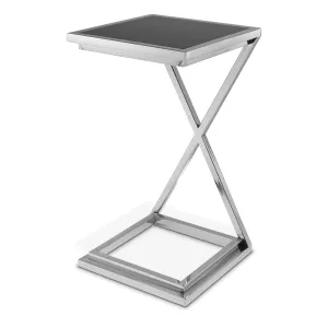 109686 - Side Table Cross nickel finish