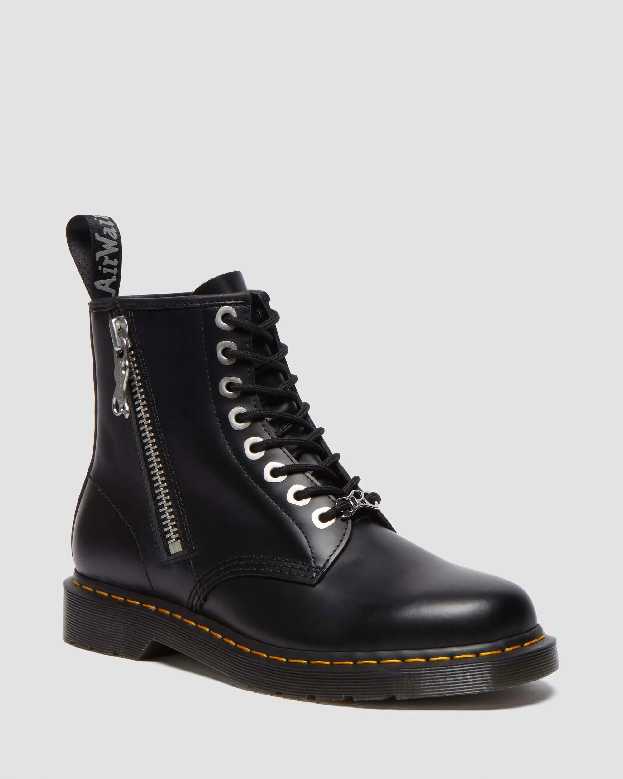 1460 Zip Smooth Leather Lace Up Ankle Boots