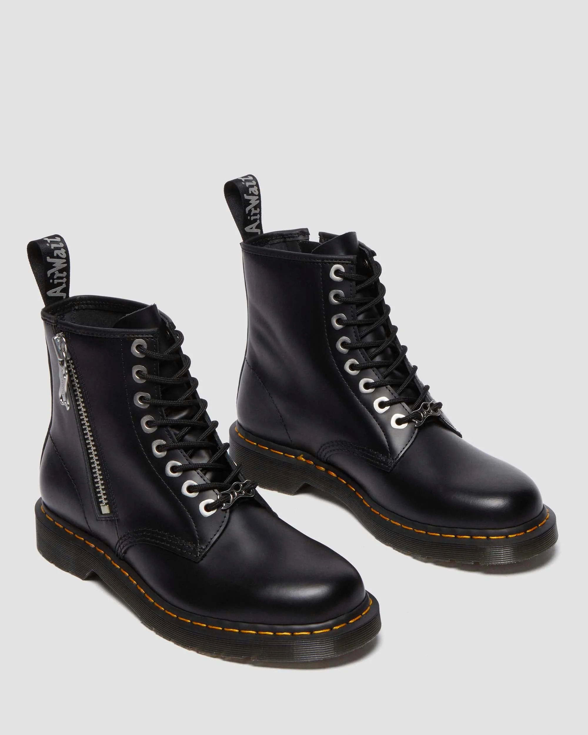 1460 Zip Smooth Leather Lace Up Ankle Boots