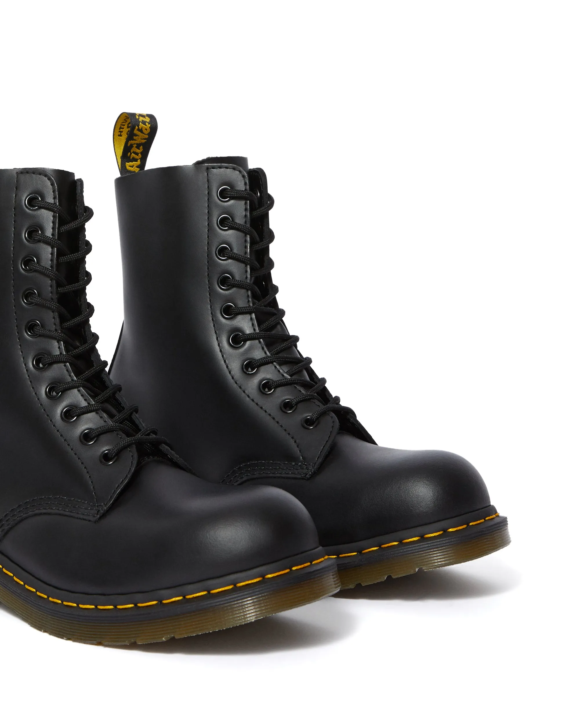 1919 Black Fine Haircell Steel Toe Boots