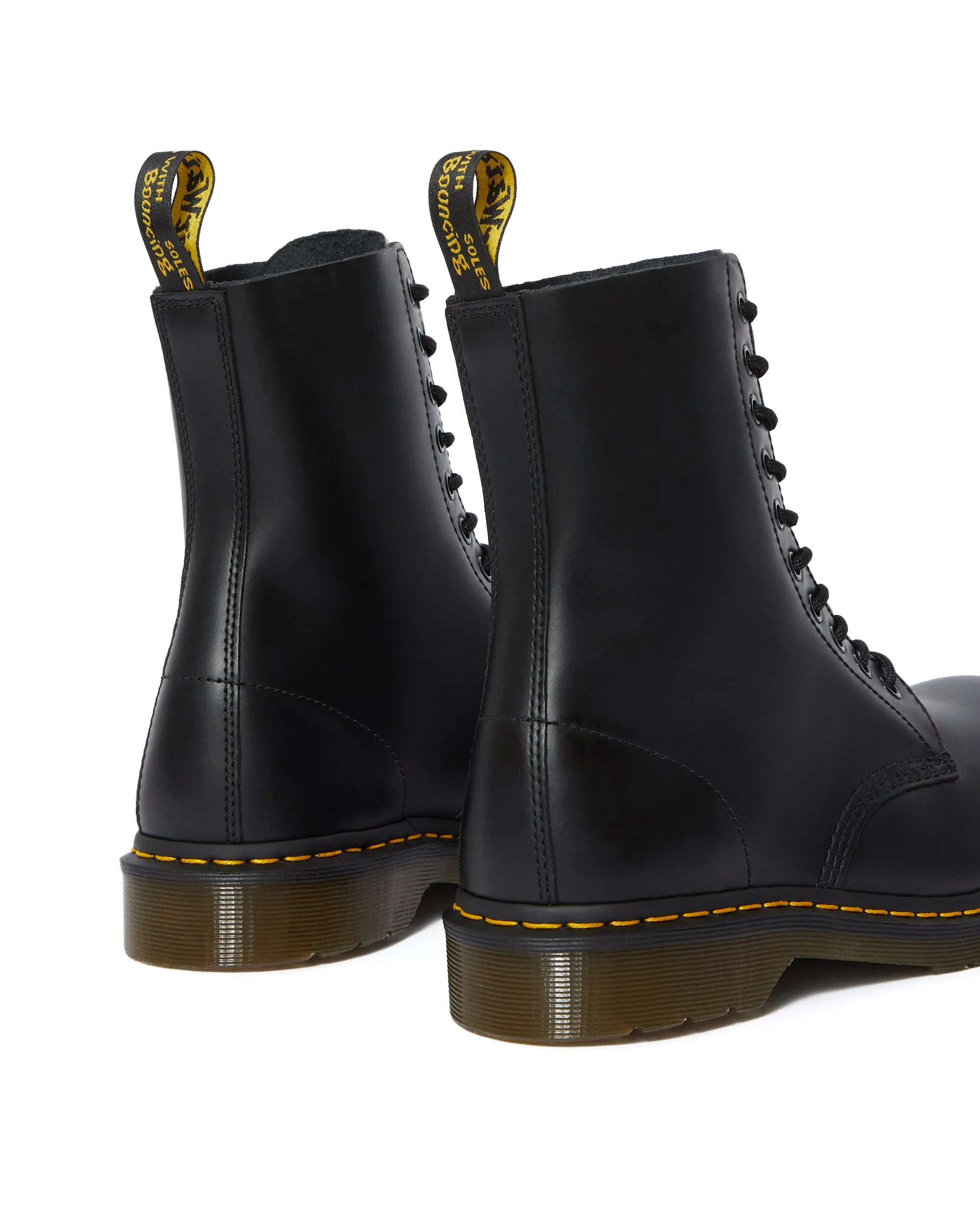 1919 Black Fine Haircell Steel Toe Boots