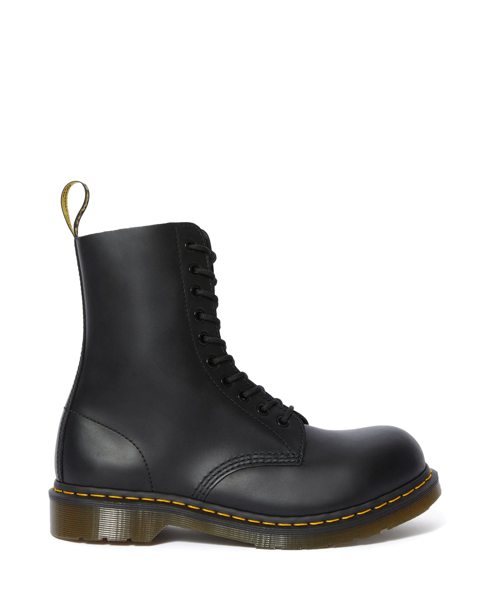 1919 Black Fine Haircell Steel Toe Boots