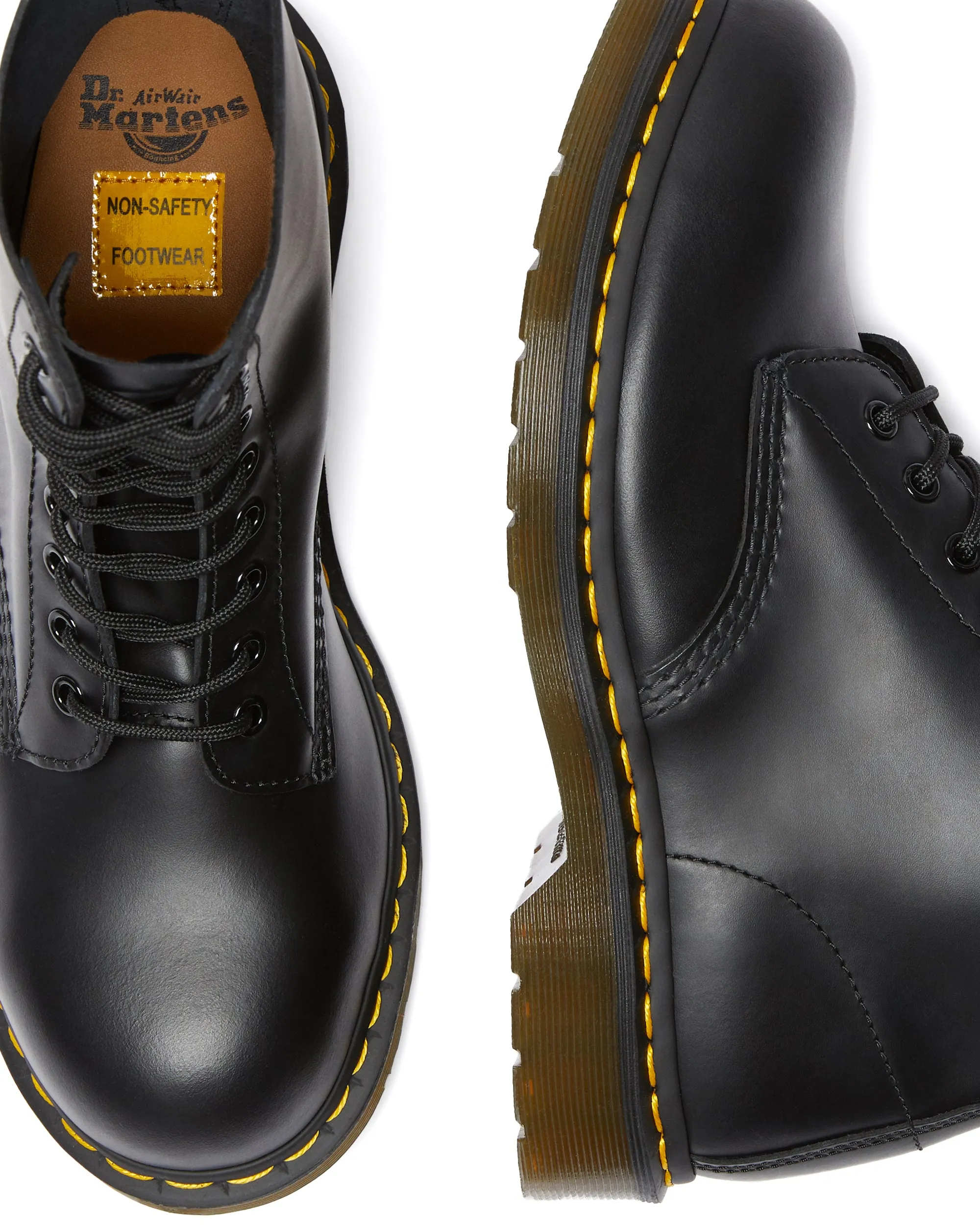 1919 Black Fine Haircell Steel Toe Boots