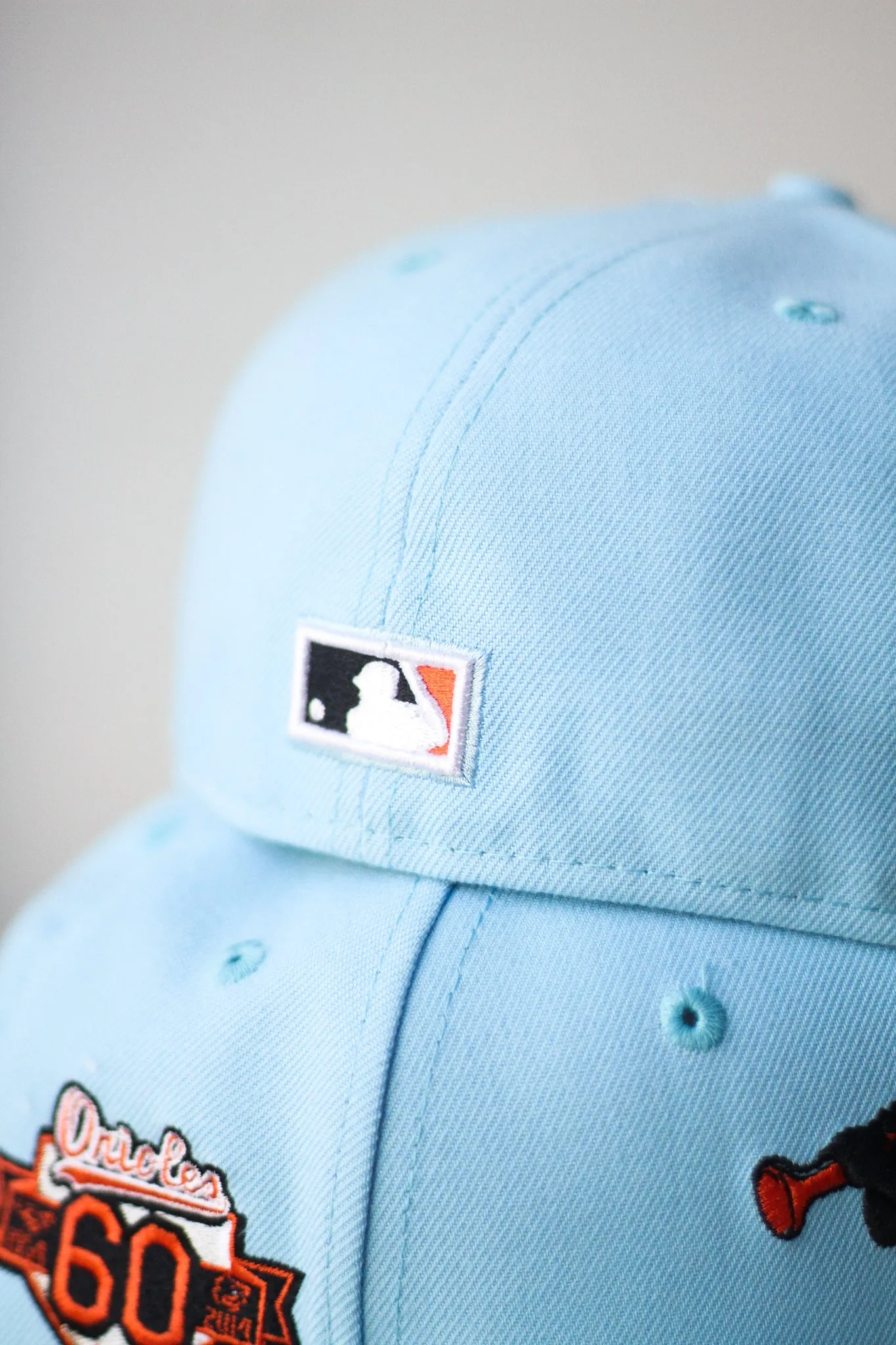 2014 BALTIMORE ORIOLES DOSCIENTOS BLUE FITTED W/ GREY UNDER VISOR