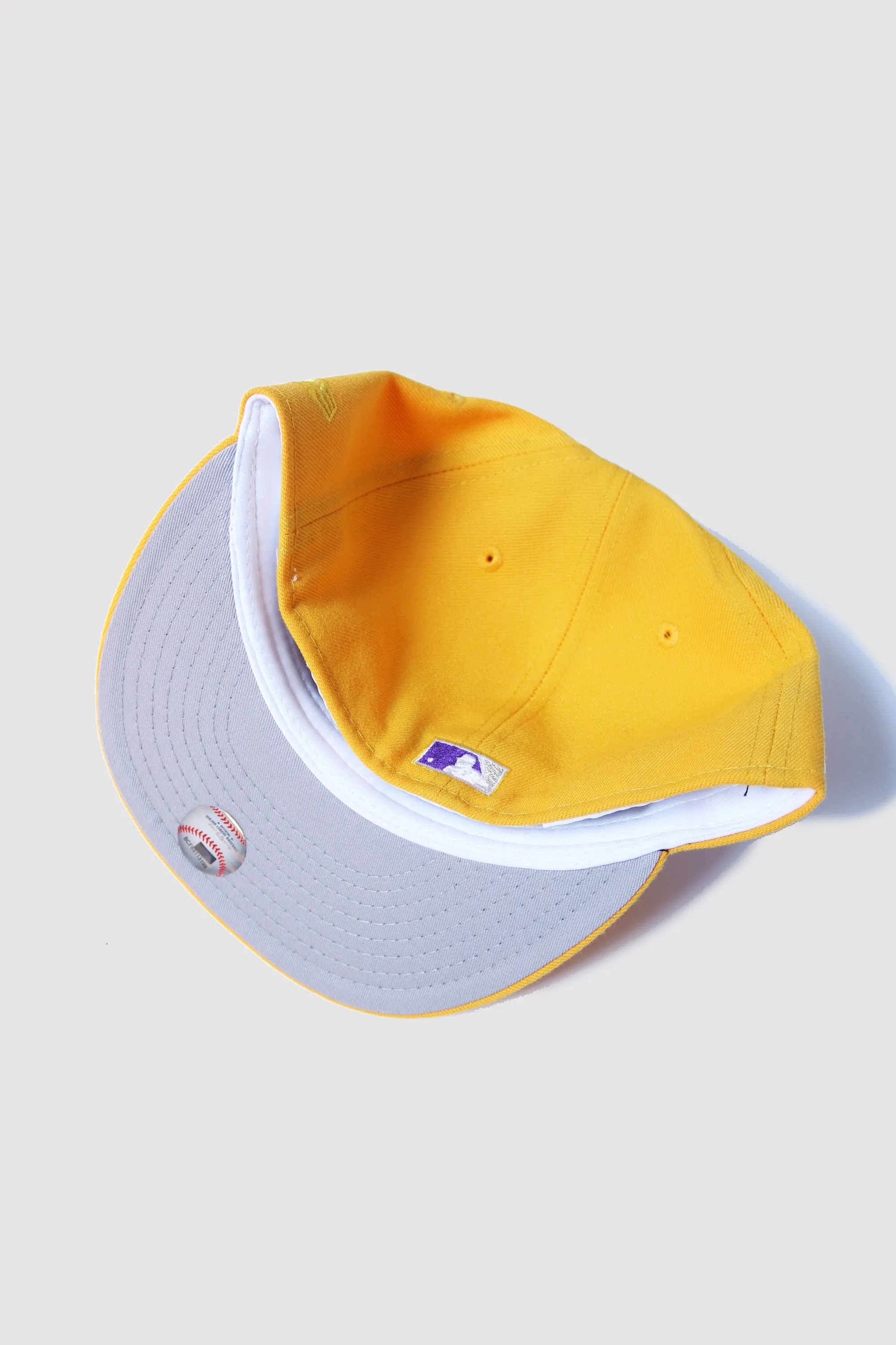 25TH ANNIVERSARY COLORADO ROCKIES YELLOW FITTED W/ GREY UNDER VISOR
