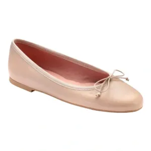 49909 - Rose Leather Teens Bow Shoe