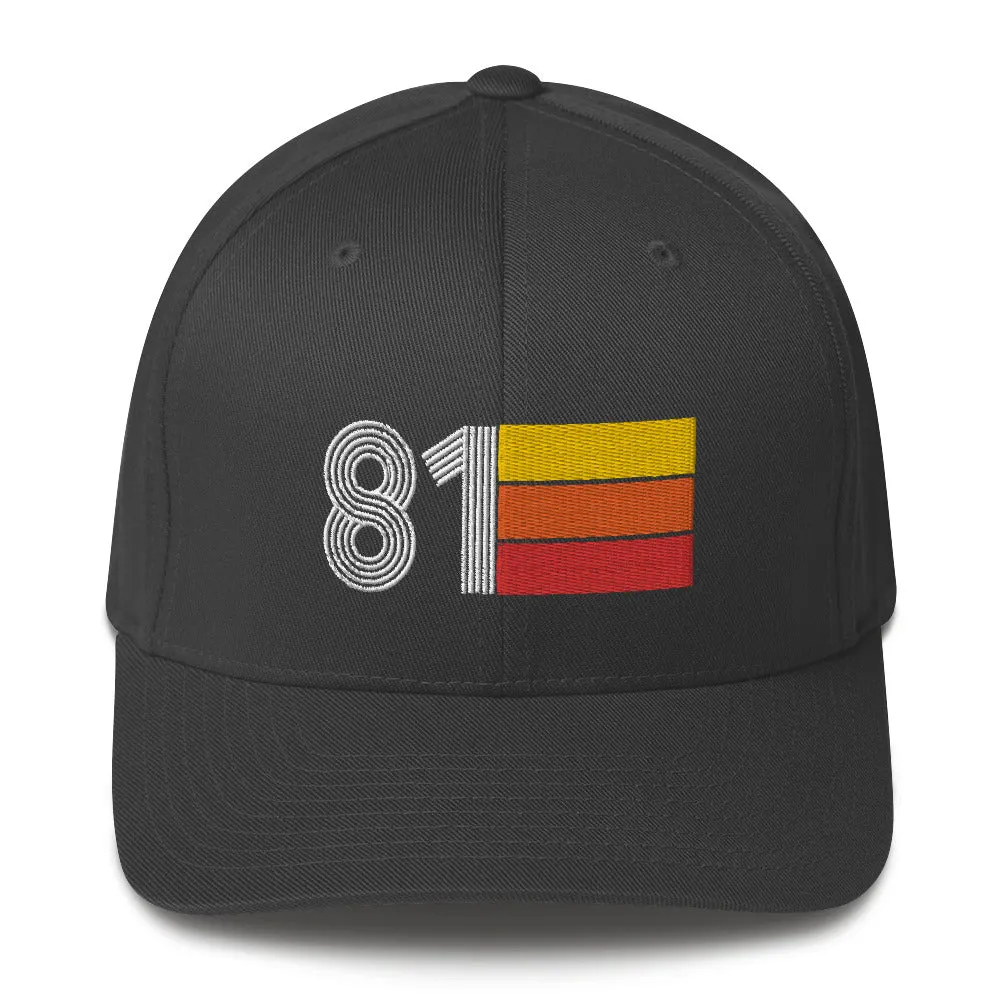 81 1981 fitted baseball cap