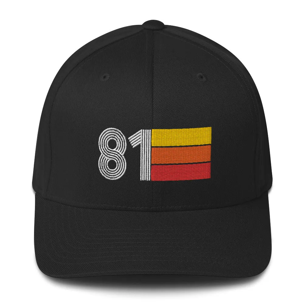 81 1981 fitted baseball cap