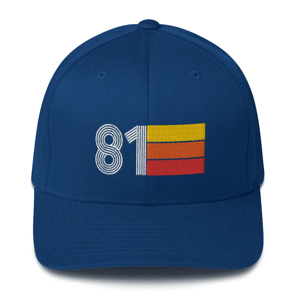 81 1981 fitted baseball cap