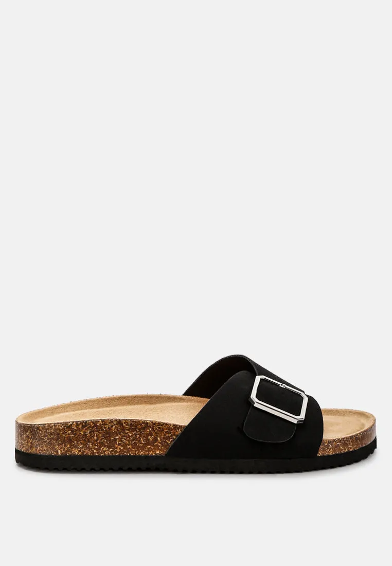 Adjustable Buckle Closure Flats By Ruw