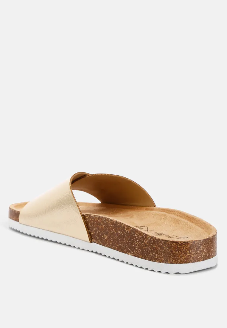 Adjustable Buckle Closure Flats By Ruw