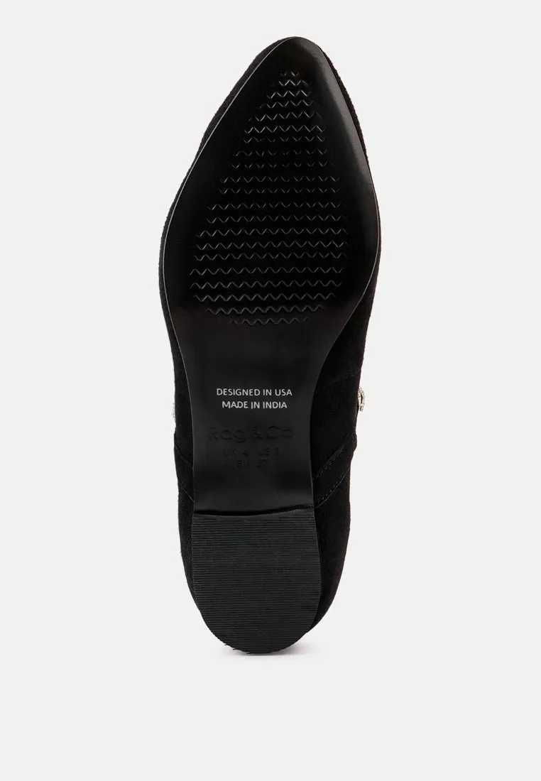 Assisi Fine Suede Maryjane Ballet Flats By Ruw
