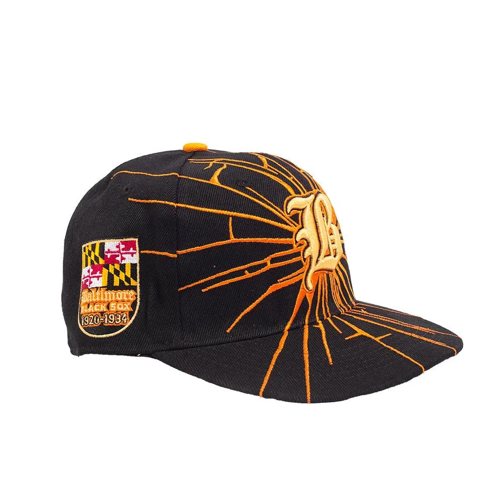 BALTIMORE BLACK SOX BLACK FITTED HAT