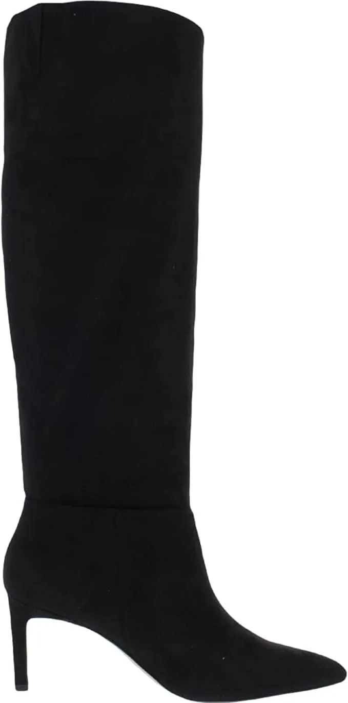 BCBGeneration Womens Black Stretch Pointed Toe Stiletto Dress Boots 7