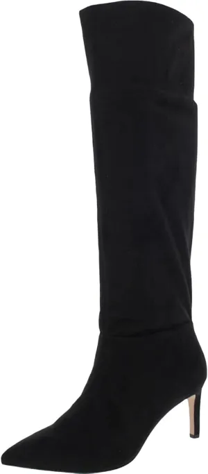 BCBGeneration Womens Black Stretch Pointed Toe Stiletto Dress Boots 7