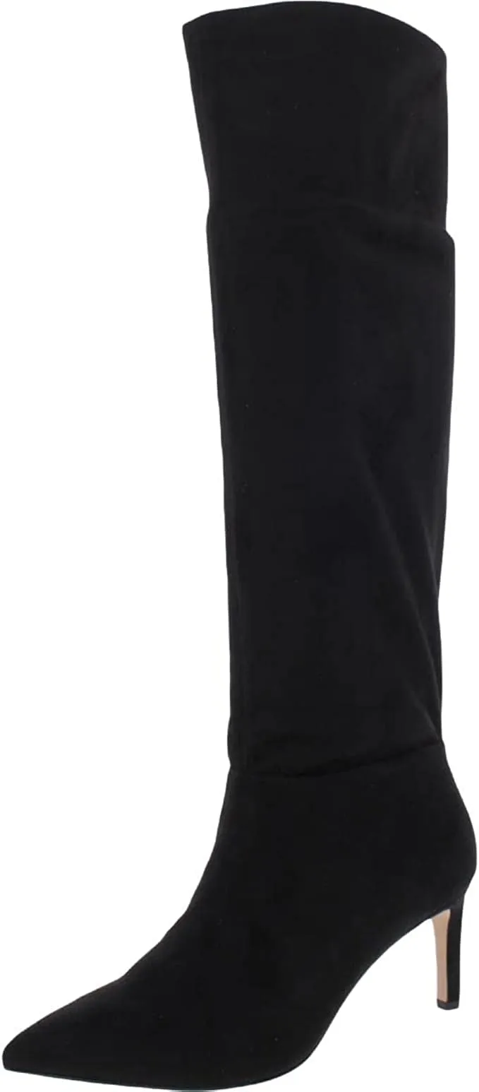 BCBGeneration Womens Black Stretch Pointed Toe Stiletto Dress Boots 7