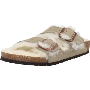 Birkenstock Arizona Shearling Kids Taupe Sandals