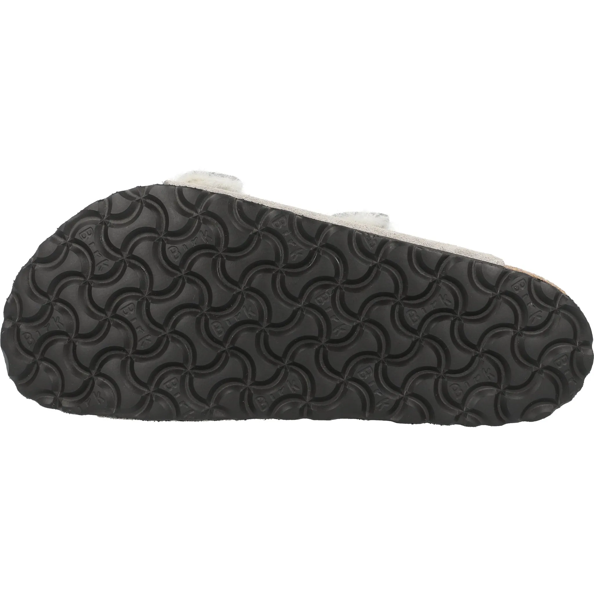 Birkenstock Arizona Shearling Stone Suede Sandals