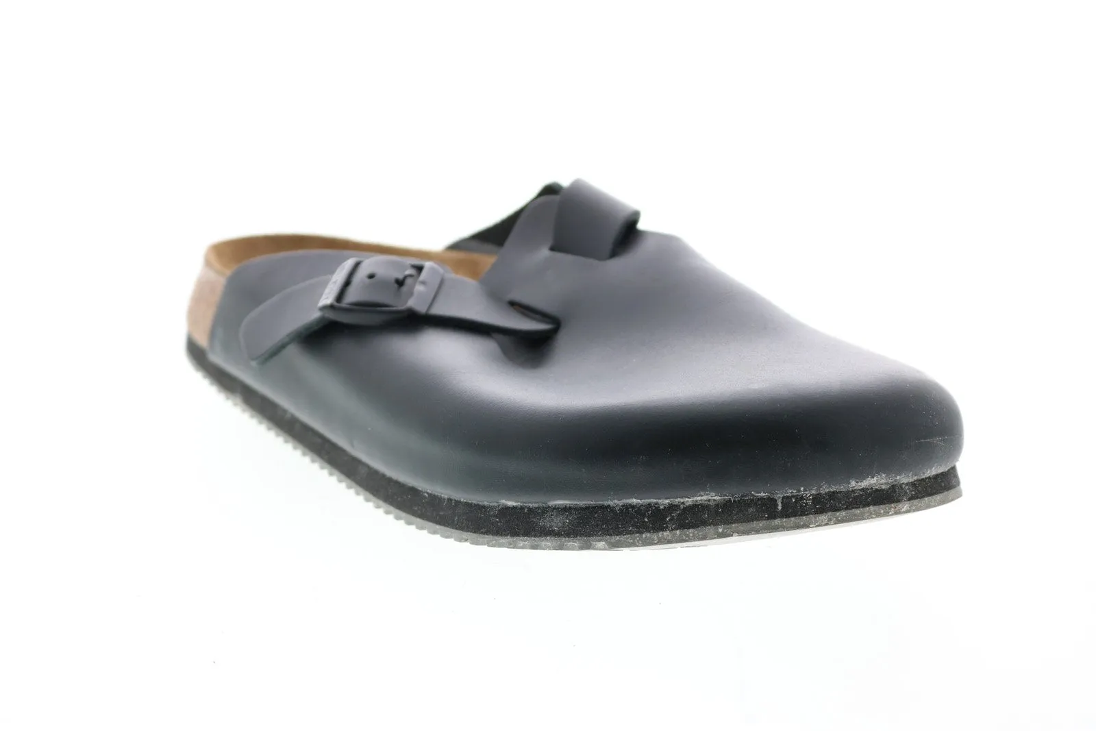 Birkenstock Boston Super Grip 60194 Womens Black Synthetic Clogs Slippers Shoes