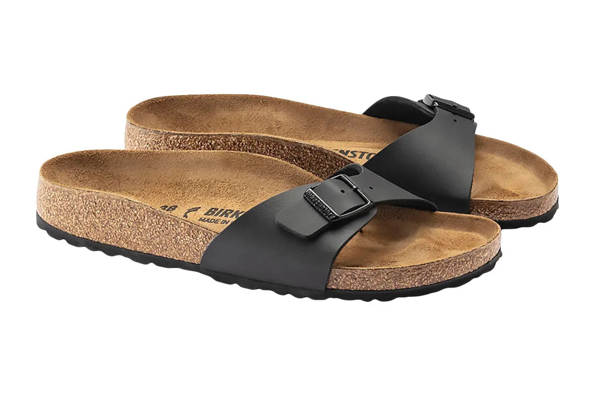 Birkenstock Madrid R Black Birko-Flor Womens