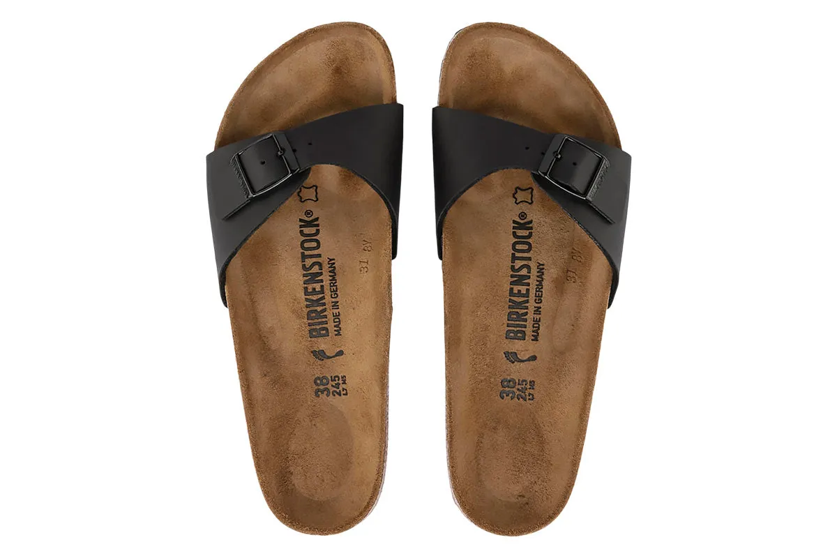 Birkenstock Madrid R Black Birko-Flor Womens