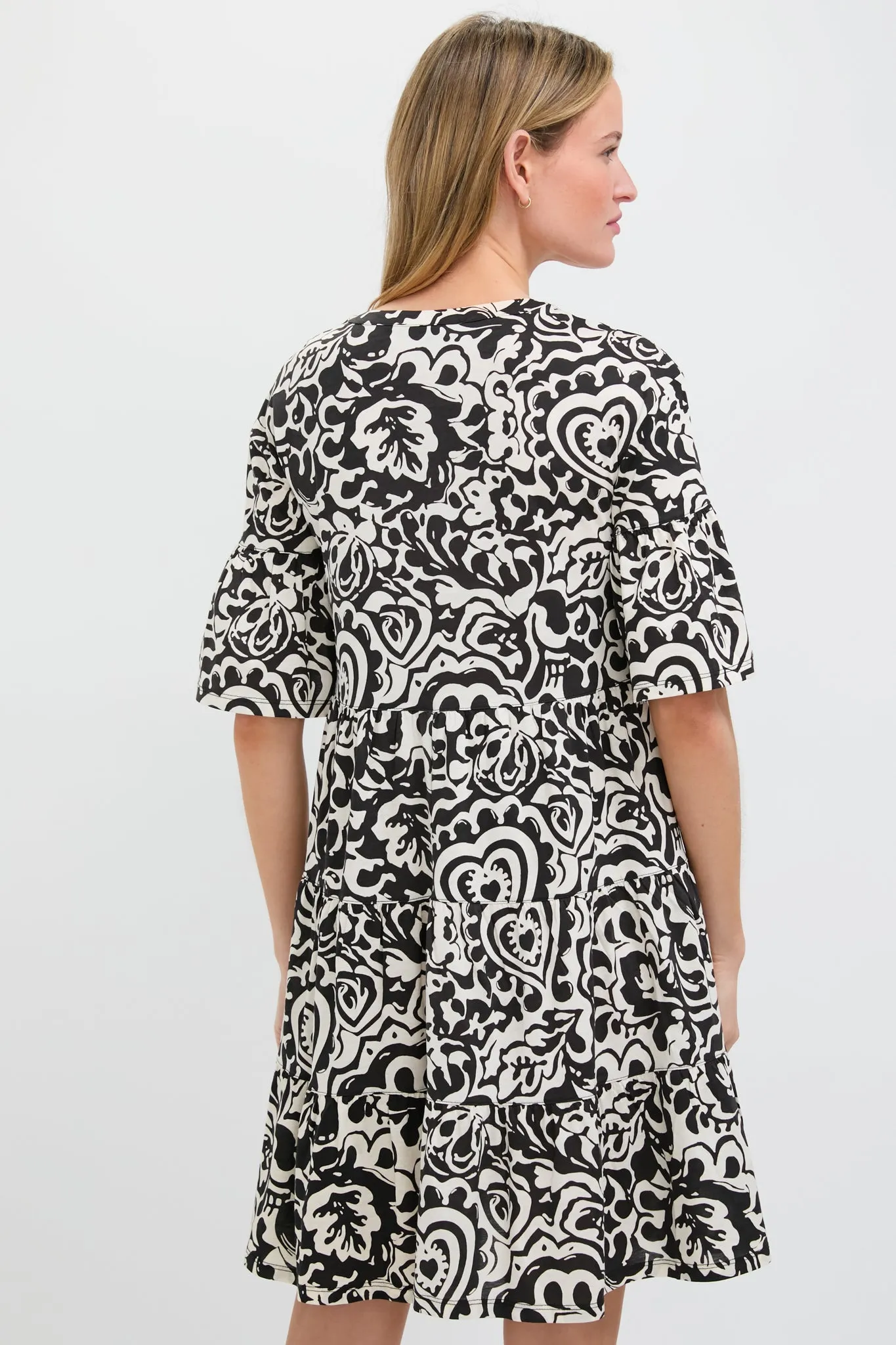 Black Batik Ely Jersey Dress