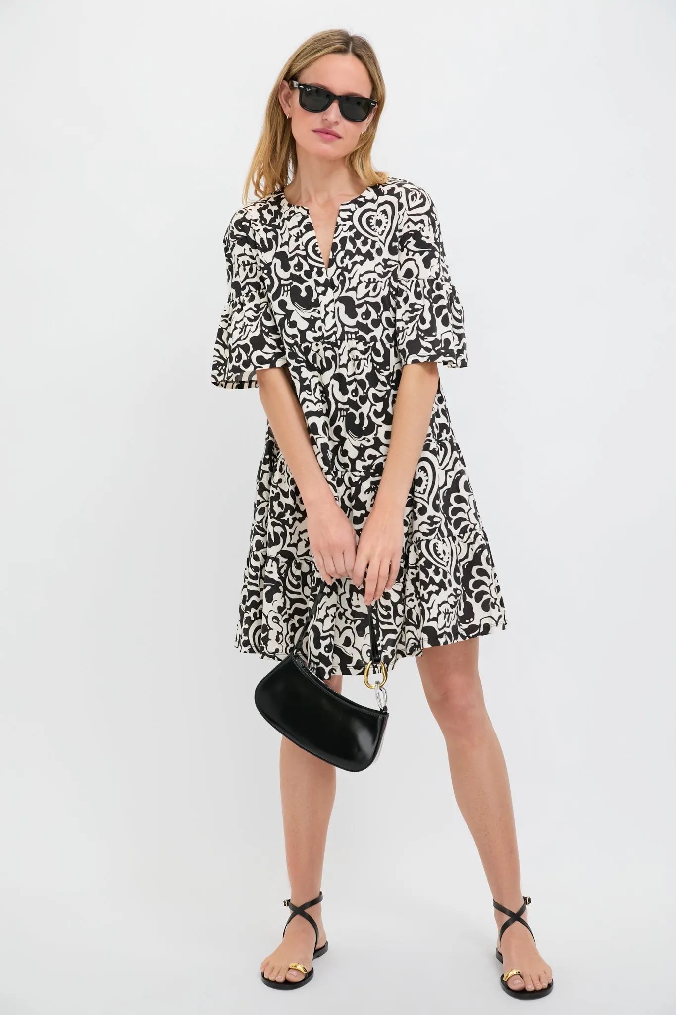 Black Batik Ely Jersey Dress