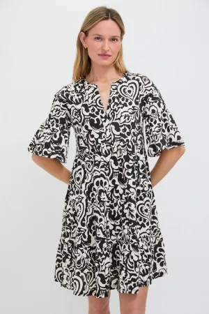 Black Batik Ely Jersey Dress