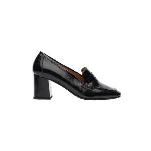 Black patent loafers n°610 - Rivecour