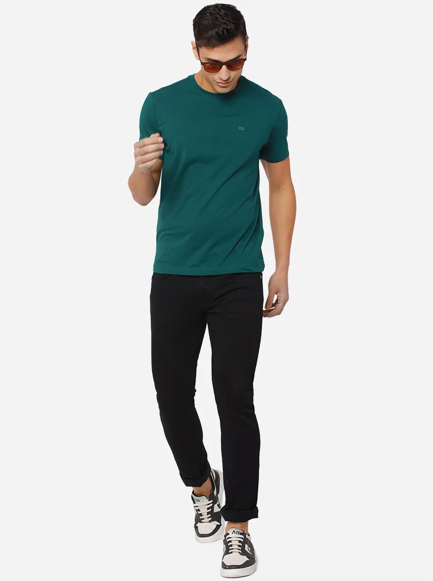 Black Solid Narrow Fit Jeans | Greenfibre