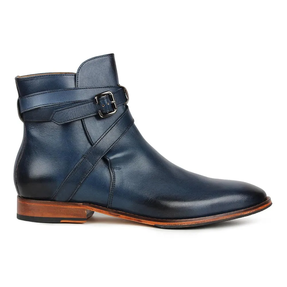 Blue Jodhpur Boots