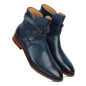 Blue Jodhpur Boots
