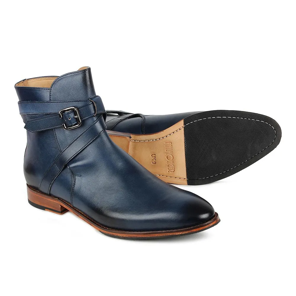 Blue Jodhpur Boots