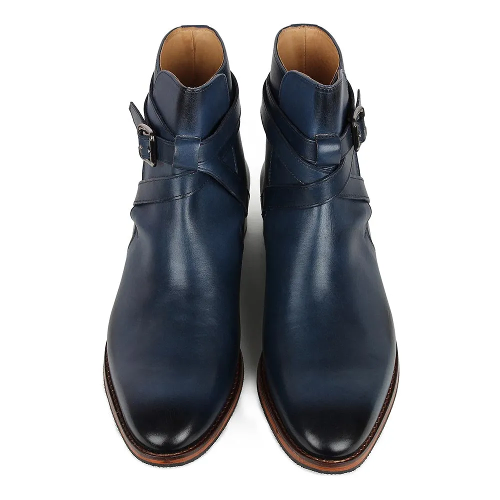 Blue Jodhpur Boots