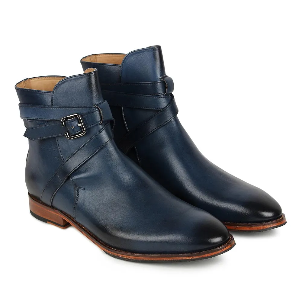 Blue Jodhpur Boots