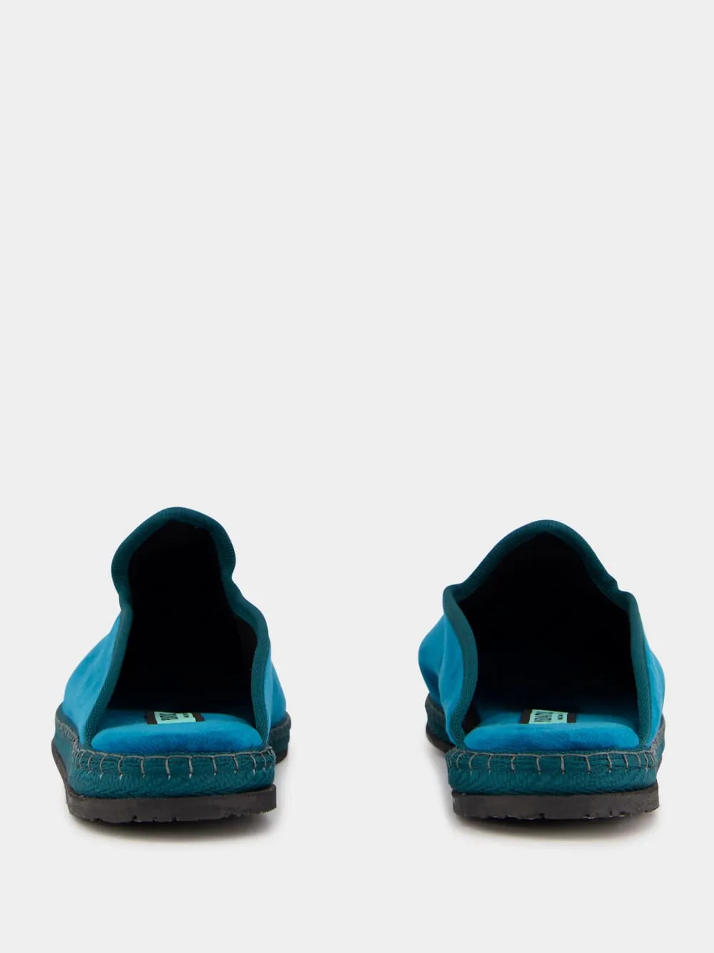 Blue Velvet Dandy Slippers