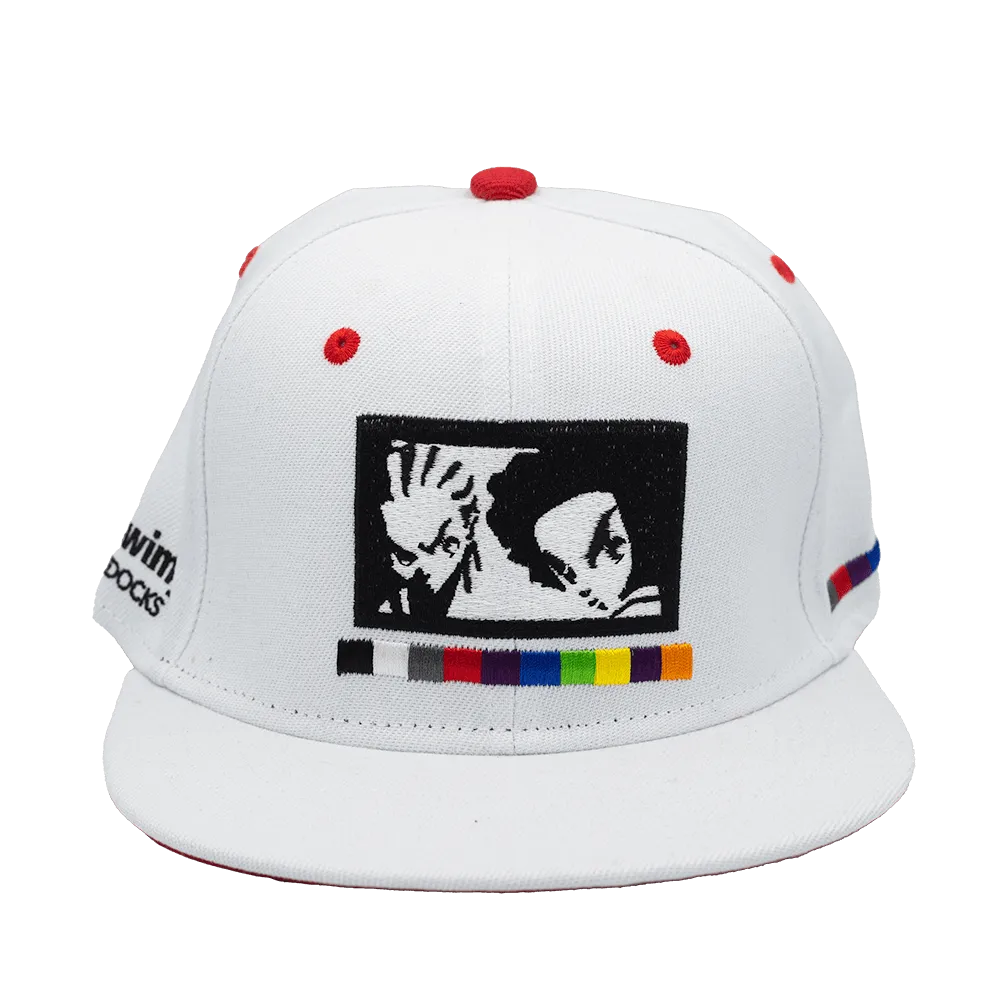 BOONDOCKS WHITE ADULT SWIM FITTED HAT