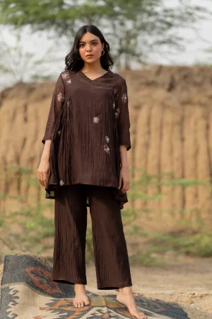 Brown Floral Nara Set