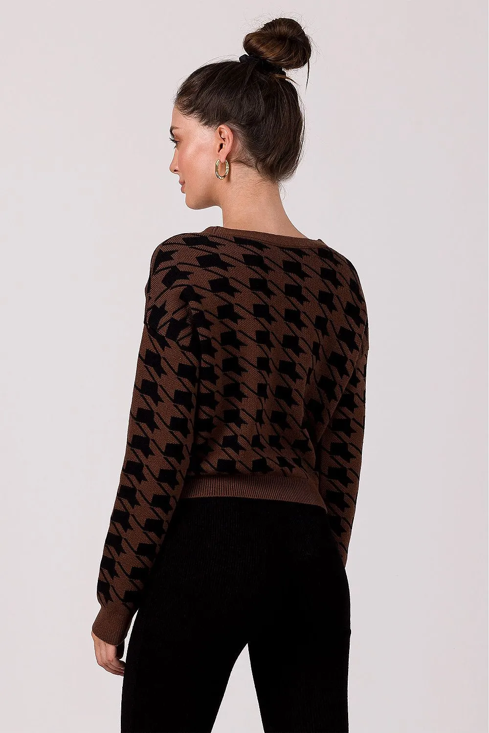 Button Pleated Luxe Cardigan