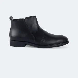Caliber Shoes Black Side Chain Lifestyle Boots for Men (STORK Y477C