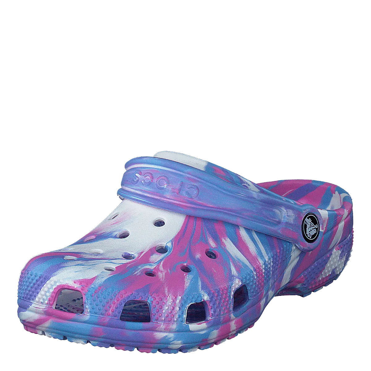 Classic Marbled Clog K White/pink