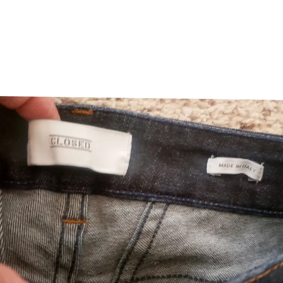 CLOSED Jeans Blue Womens 24 Denim Baker Long Skinny Streetwear Made in Italy