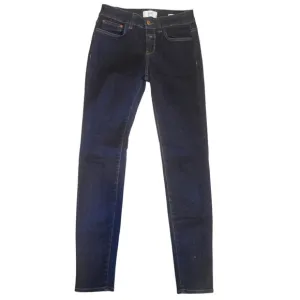 CLOSED Jeans Blue Womens 24 Denim Baker Long Skinny Streetwear Made in Italy