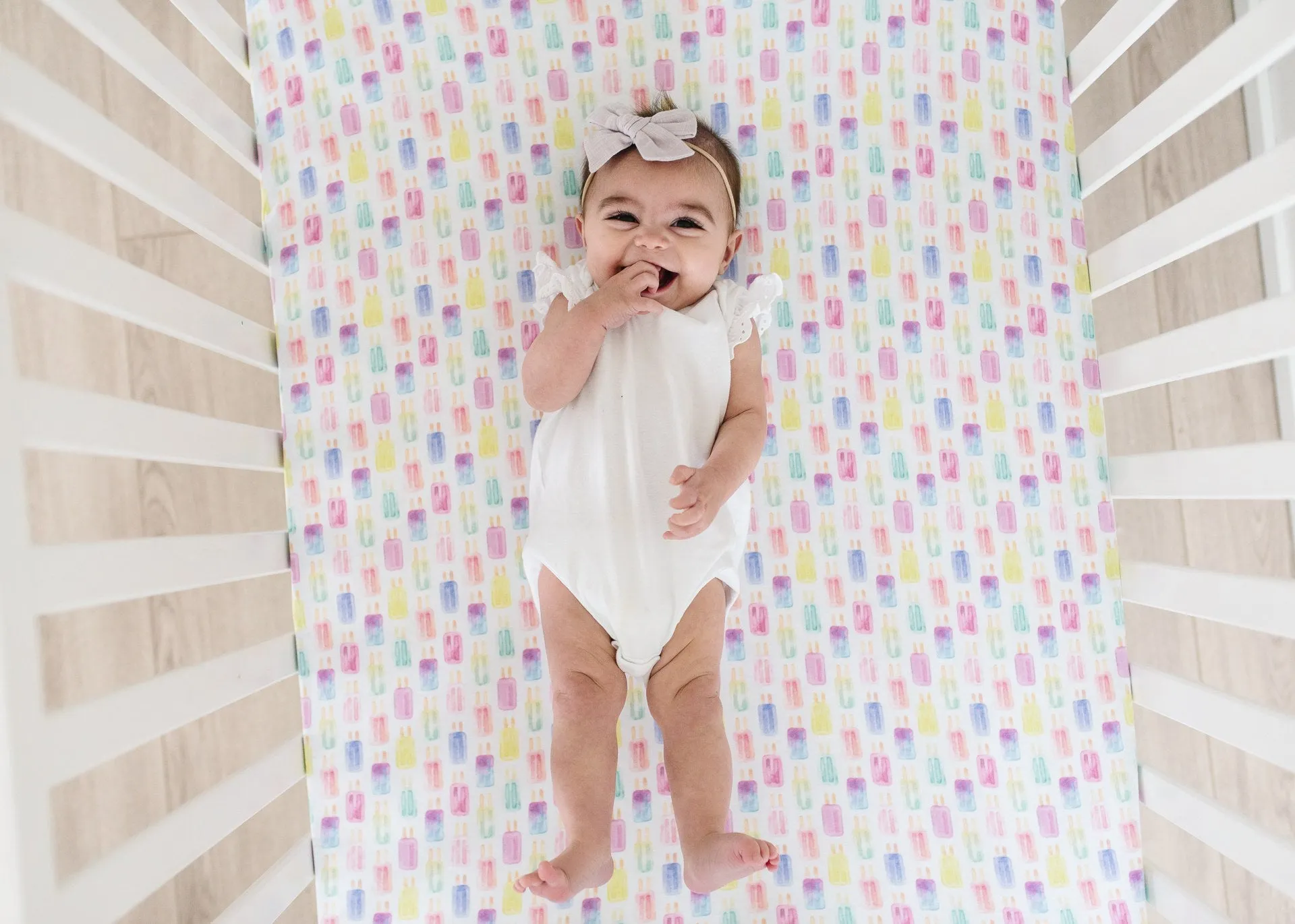 Copper Pearl Summer Fitted Crib Sheet