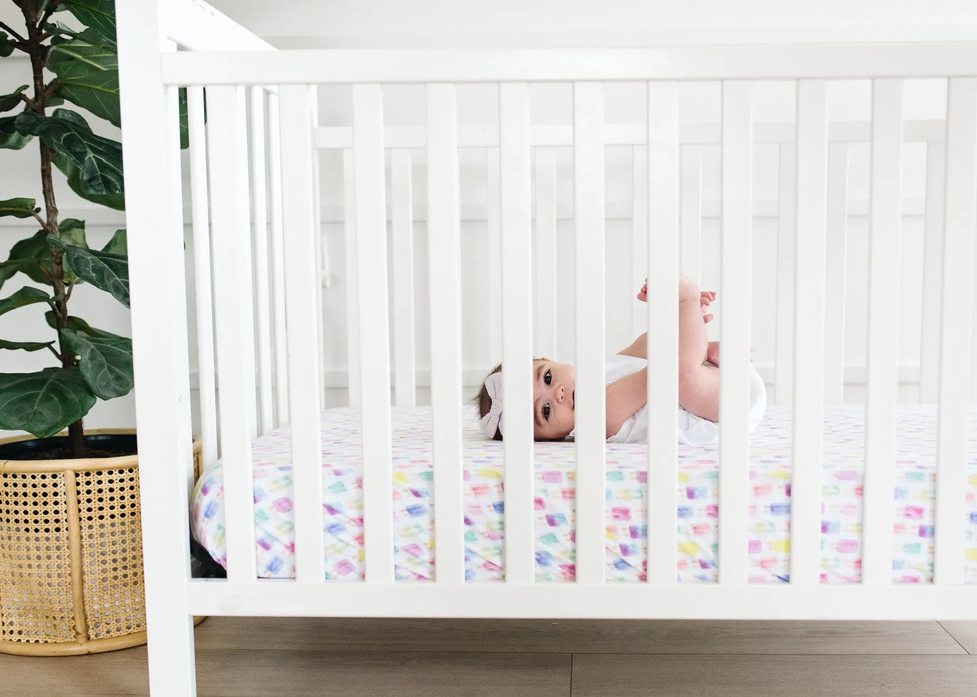 Copper Pearl Summer Fitted Crib Sheet