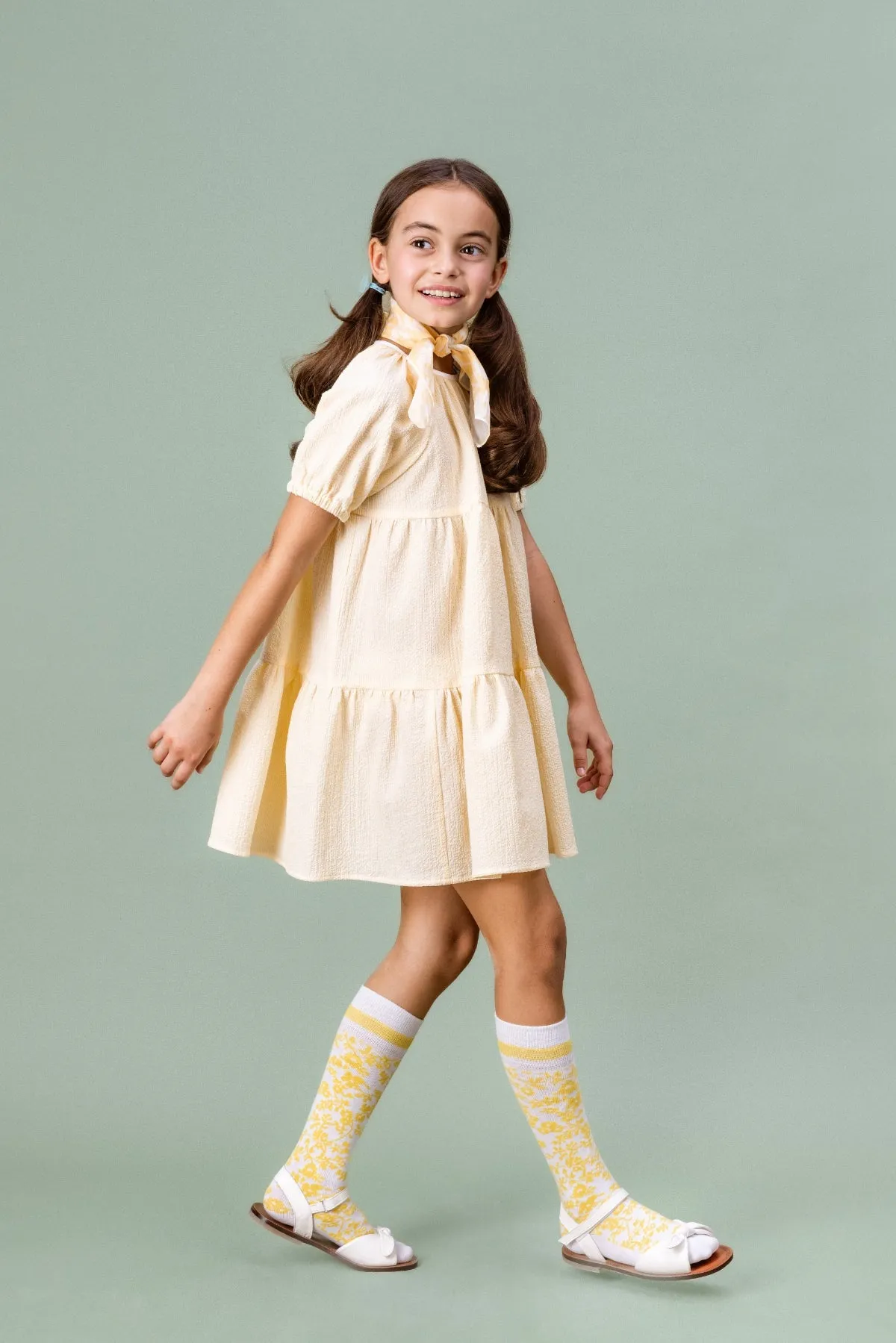 Cotton Dress Lily, Yellow