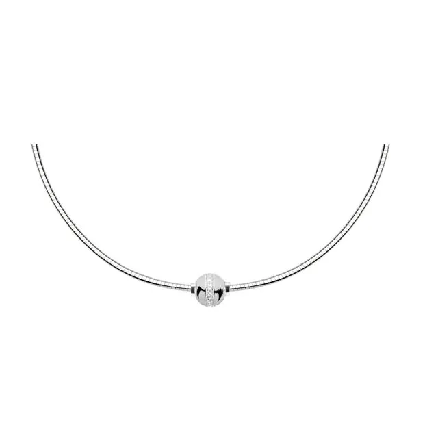 CZ Cape Cod Omega Chain Necklace