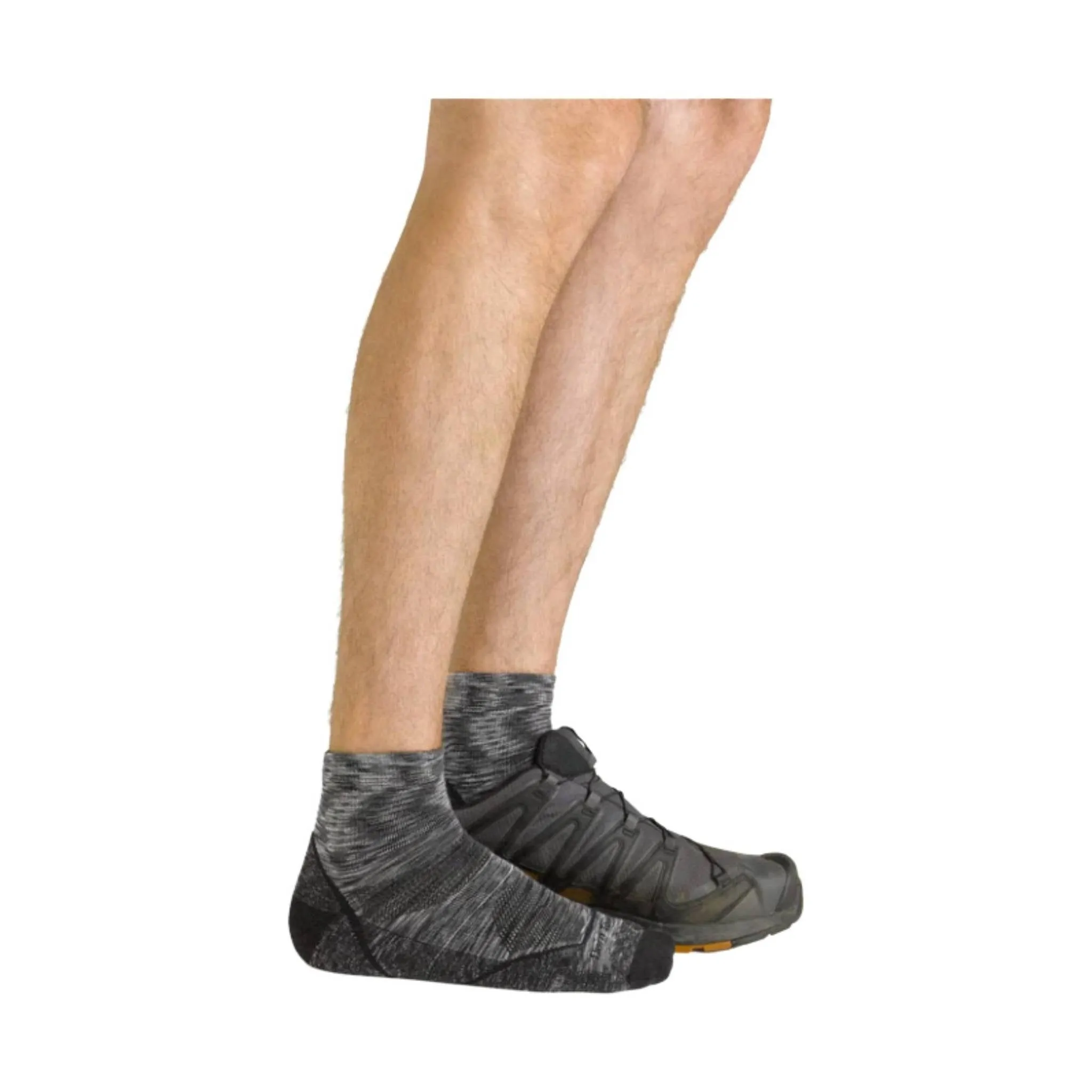 Darn Tough Vermont Men's Hiker Quarter Lightweight Sock - Space Gray