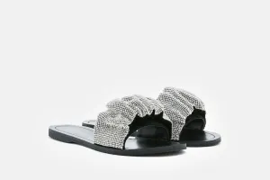 Diamante Embellished Flats